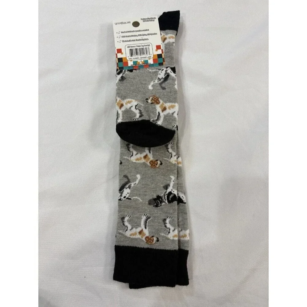 Socks N Socks Womens One Size Pointer Dog Kneehigh Graphic Socks 1 Pair